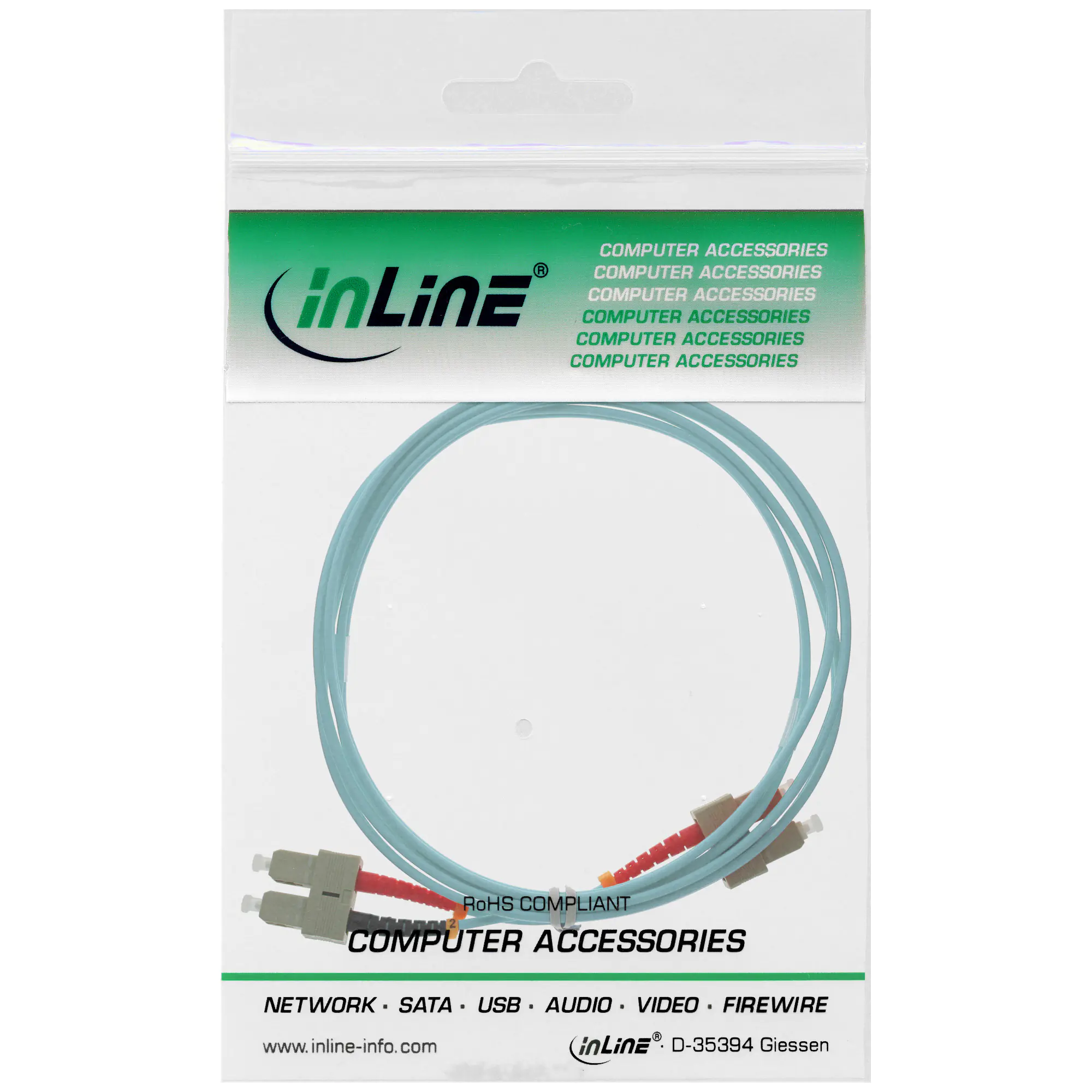 InLine LWL Duplex Kabel - SC/SC - 50/125µm - OM3 - 15m 83515O