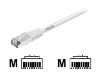 equip - Patch-Kabel - RJ-45 (M) zu RJ-45 (M) - 5 m - FTP - CAT 6a - geformt - weiß