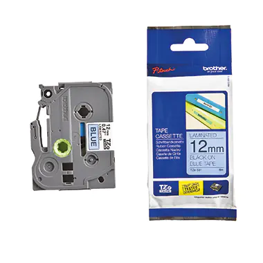 Brother TZe-531 - Schwarz auf Blau - Rolle (1,2 cm x 8 m) 1 Kassette(n) laminiertes Band - für Brother PT-D210, D600, H110, P750, P950; P-Touch Cube PT-P300; P-Touch Cube Pro PT-P910