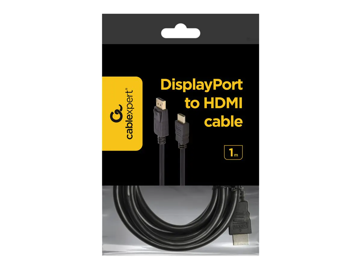 Gembird Cablexpert CC-DP-HDMI-1M - Adapterkabel - DisplayPort männlich zu HDMI männlich