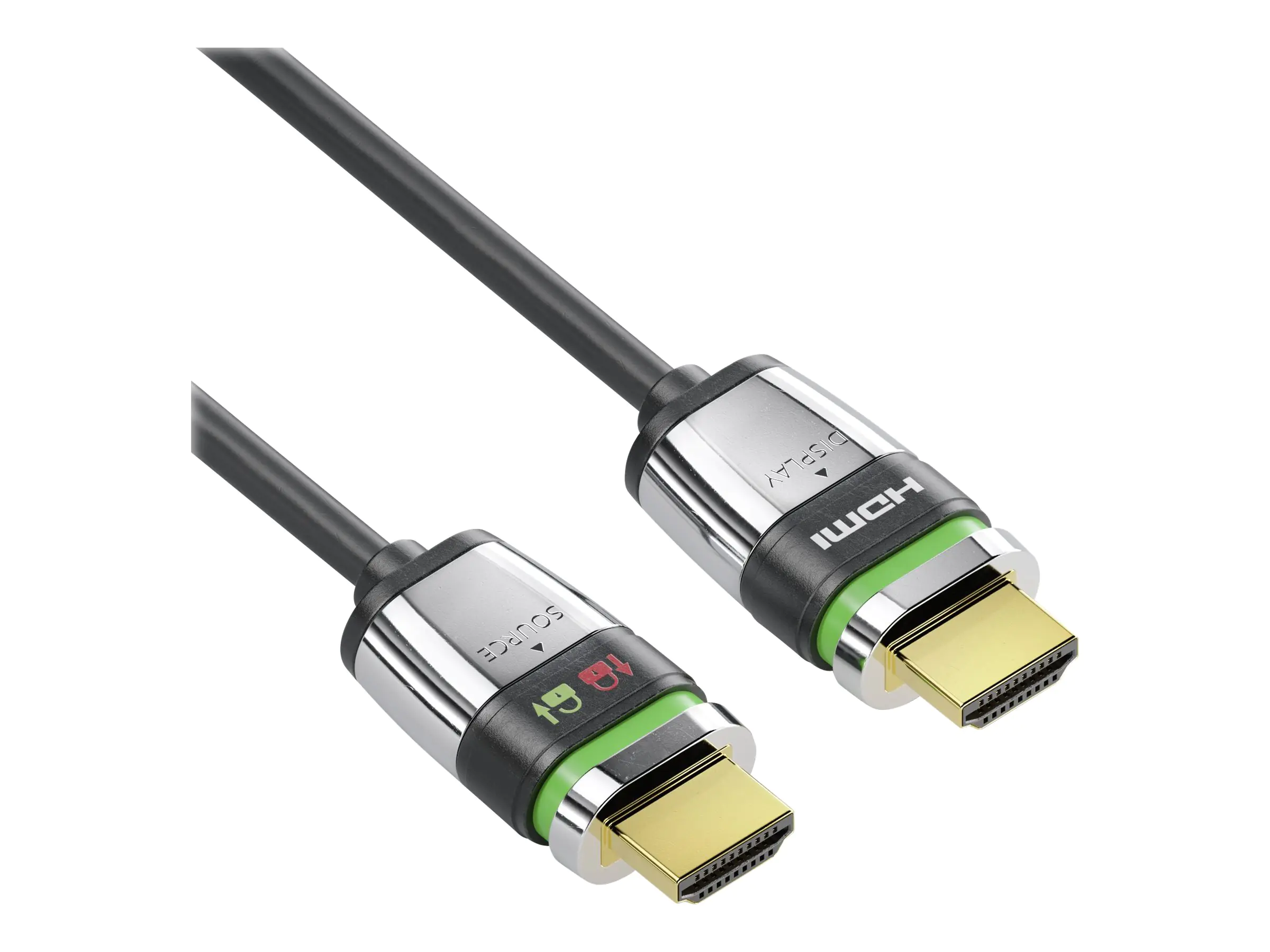 PureLink FiberX Series FX-I355 - Premium Highspeed - HDMI-Kabel mit Ethernet - HDMI männlich zu HDMI männlich - 7.5 m - Hybrid Kupfer/Kohlefaser - Schwarz - halogenfrei, rund, Support von 4K 60 Hz