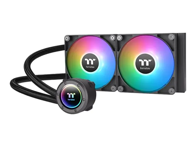 Thermaltake TH240 ARGB Sync V2 - Prozessor-Flüssigkeitskühlsystem - Kühlergröße: 240 mm - (für: LGA1156, AM2, AM2+, AM3, LGA1155, AM3+, LGA1150, LGA1151, AM4, LGA1200, LGA1700, AM5) CL-W361-PL12SW-A