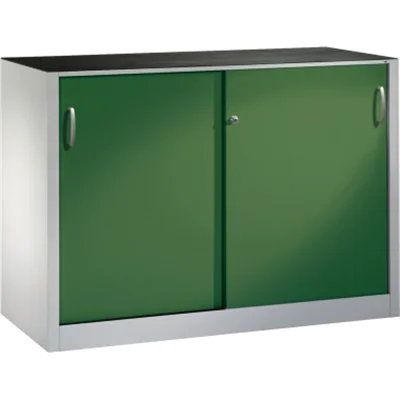 C+P Werkzeugschrank 215609S10064 Schiebetür 1000x1600x500mm lgr/rgn