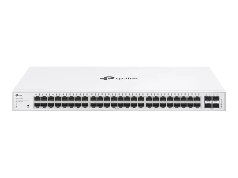 TP-LINK 48-Port Gigabit Smart Switch with 4 SFP Slots - Switch - 0,1 Gbps