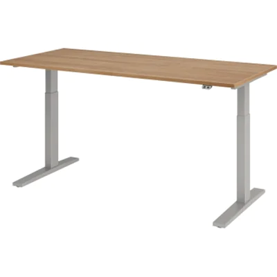 Hammerbacher Schreibt. el.180x80cm si/nussbaum VXMKA19/N/S