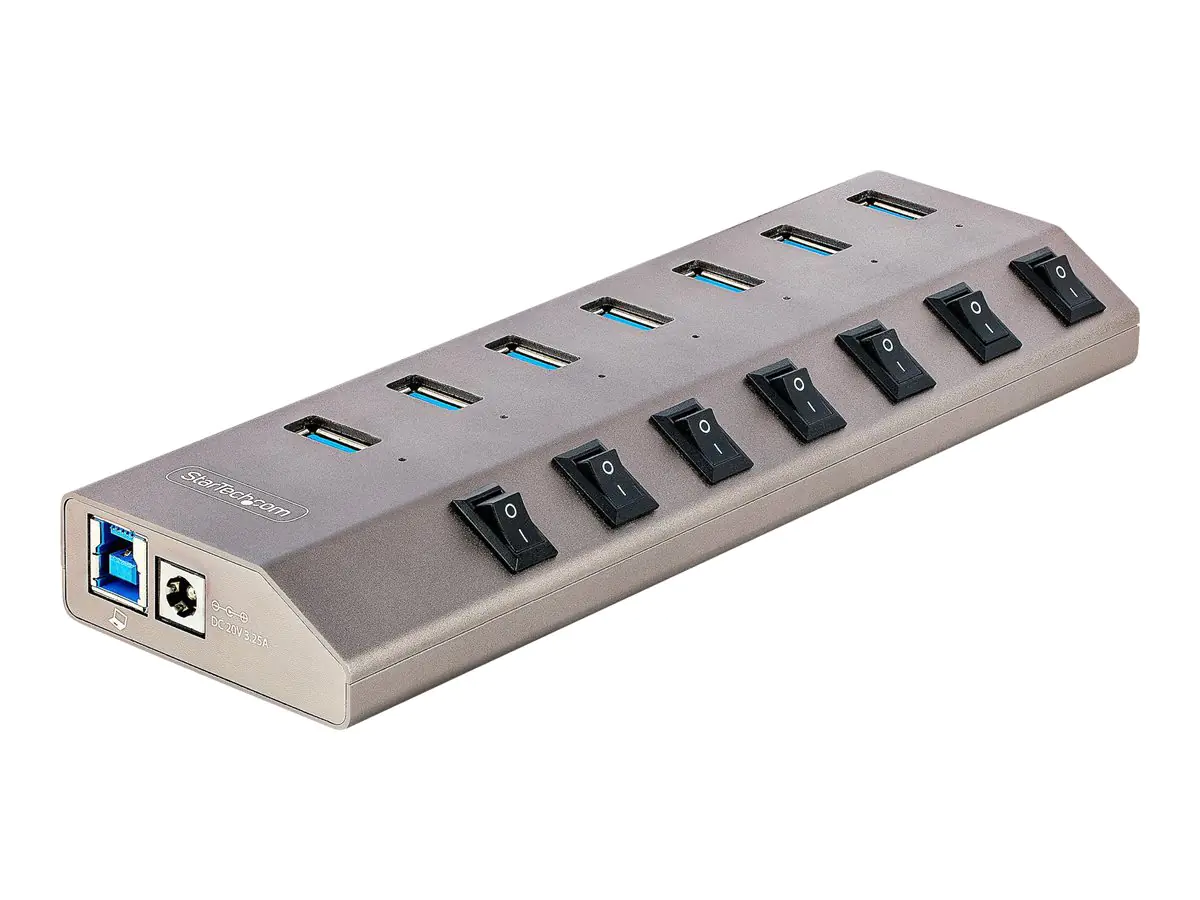 StarTech.com 7-Port USB 3.0 Hub Mit Netzteil 5G7AIBS-USB-HUB-EU