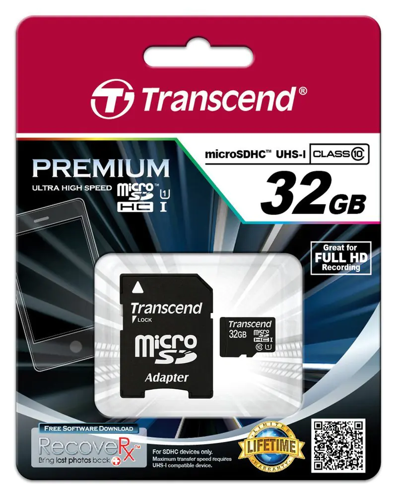 Transcend - Flash-Speicherkarte - 32 GB - UHS Class 1 / Class10 - microSDHC
