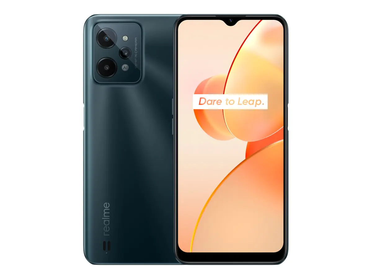 Realme C31 - 4G Smartphone - Dual-SIM - RAM 4 GB / Interner Speicher 64 GB - microSD slot - 6.51" - 1600 x 720 Pixel (60 Hz) - Triple-Kamera 13 MP, 2 MP, 0,3 MP - front camera 5 MP - Dunkelgrün