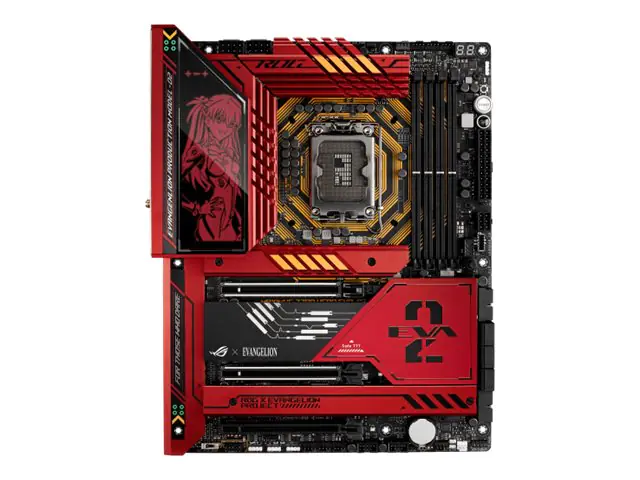 ASUS ROG MAXIMUS Z790 HERO EVA-02 - Motherboard - ATX - LGA1700-Sockel - Z790 Chipsatz - USB-C 3.2 Gen 2x2, USB-C 3.2 Gen 1, USB 3.2 Gen 1, USB 3.2 Gen 2, USB4 - 2.5 Gigabit LAN, Wi-Fi 6, Bluetooth - Onboard-Grafik (CPU erforderlich) - HD Audio (8-Kanal)