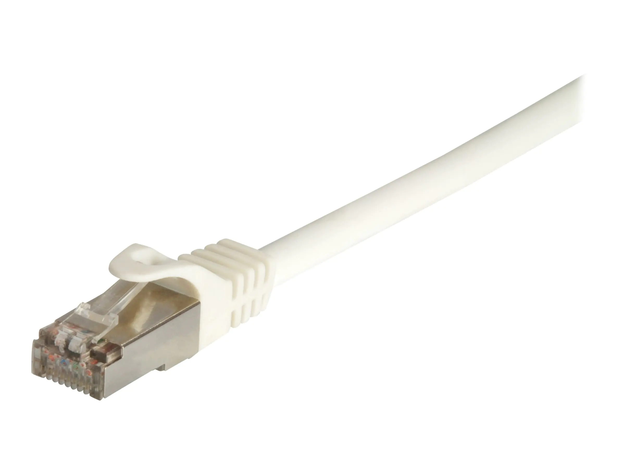 equip Pro - Patch-Kabel - RJ-45 (M) zu RJ-45 (M) - 7.5 m - SFTP, PiMF - CAT 7 (Kabel) / CAT 6a (Anschlüsse) - halogenfrei, geformt, verseilt - weiß