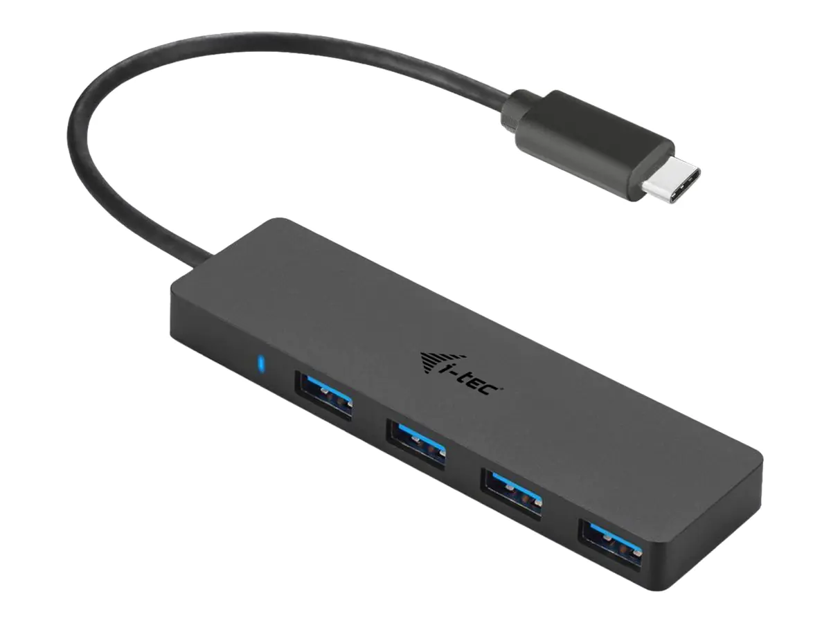 i-Tec USB-C Slim Passive Hub - Hub - 4 x SuperSpeed USB 3.0 - Desktop