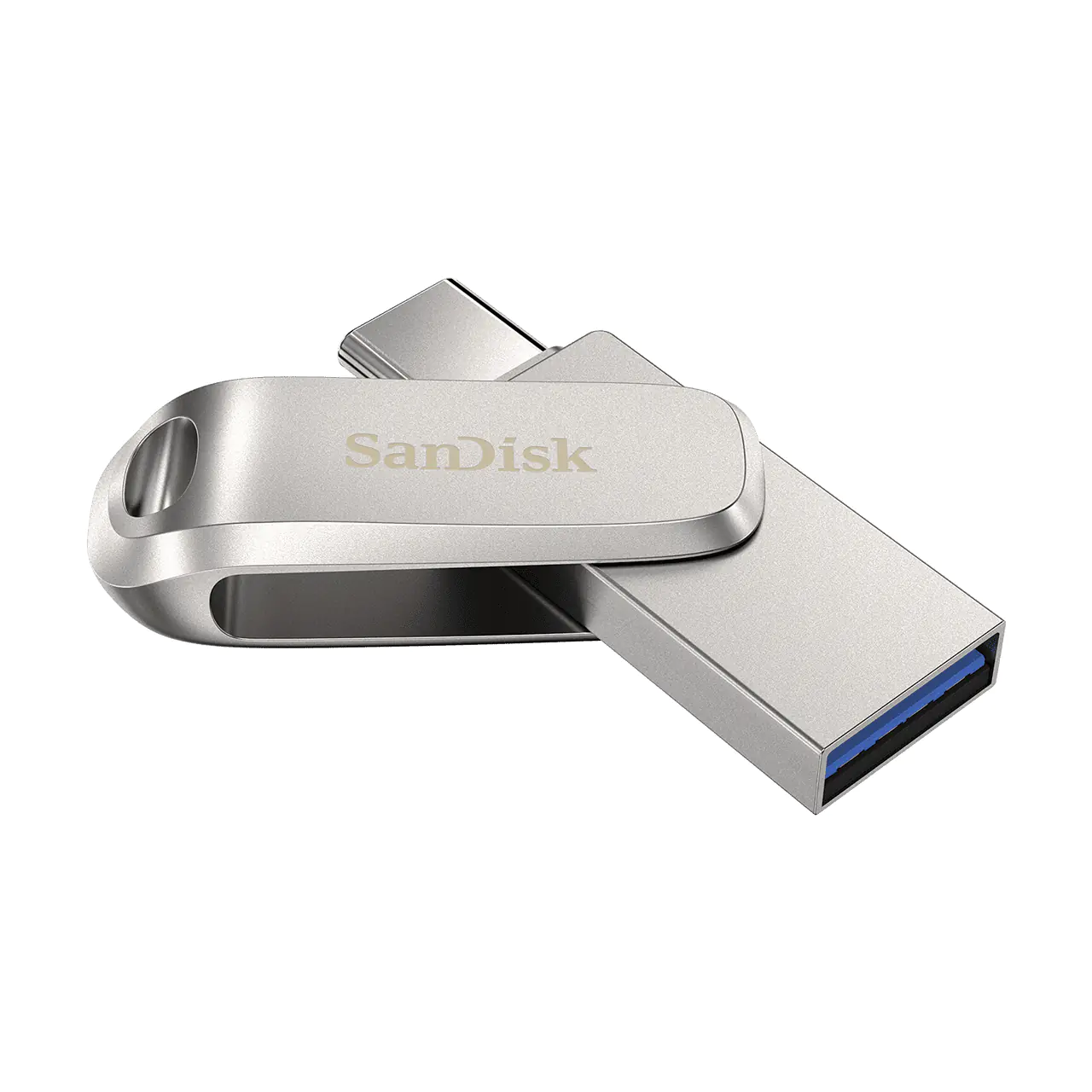 SanDisk Ultra Dual Drive Luxe - USB-Flash-Laufwerk - 128 GB - USB 3.1 Gen 1 / USB-C - Silber