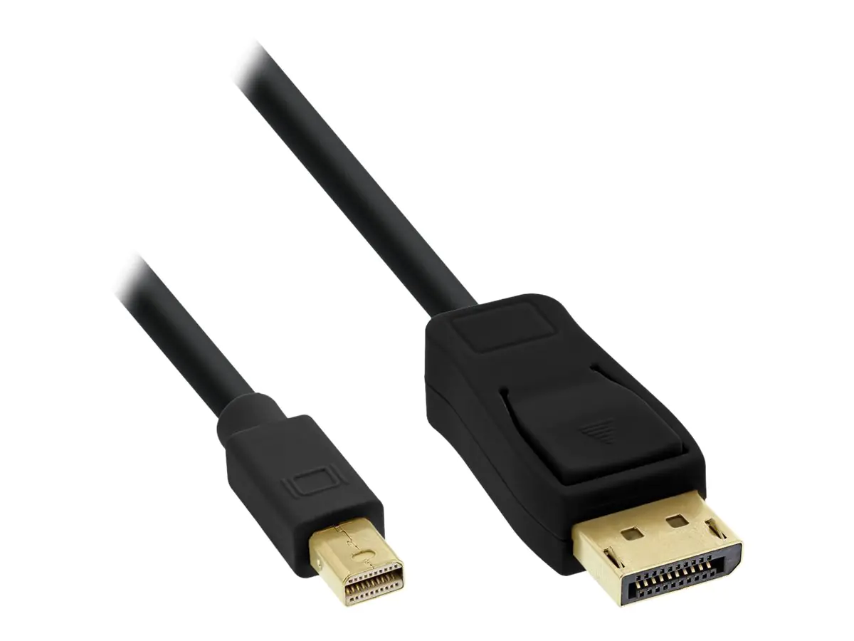 InLine - DisplayPort-Kabel - Mini DisplayPort (M) bis DisplayPort (M) - 50 cm - Schwarz
