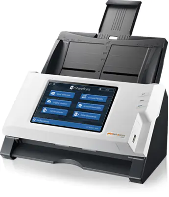 Plustek eScan A350 SharePoint - Dokumentenscanner - Dual-CIS - Duplex - Legal - 600 dpi x 600 dpi - automatischer Dokumenteneinzug (50 Blätter) 0302S