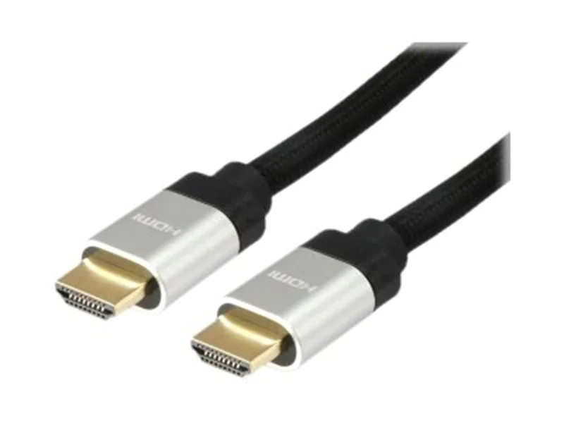 Equip Life - Ultra High Speed - HDMI-Kabel mit Ethernet - HDMI männlich zu HDMI männlich - 1 m - Schwarz - 8K Unterstützung