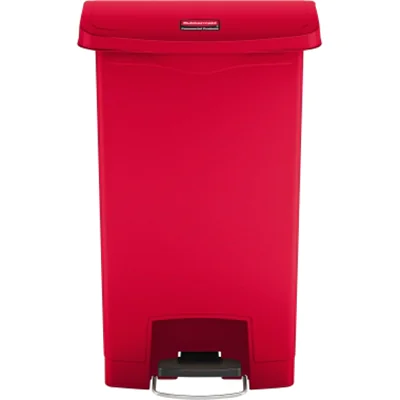 Rubbermaid Tretabfalleimer Slim Jim 1883566 Kunststoff 50l rot