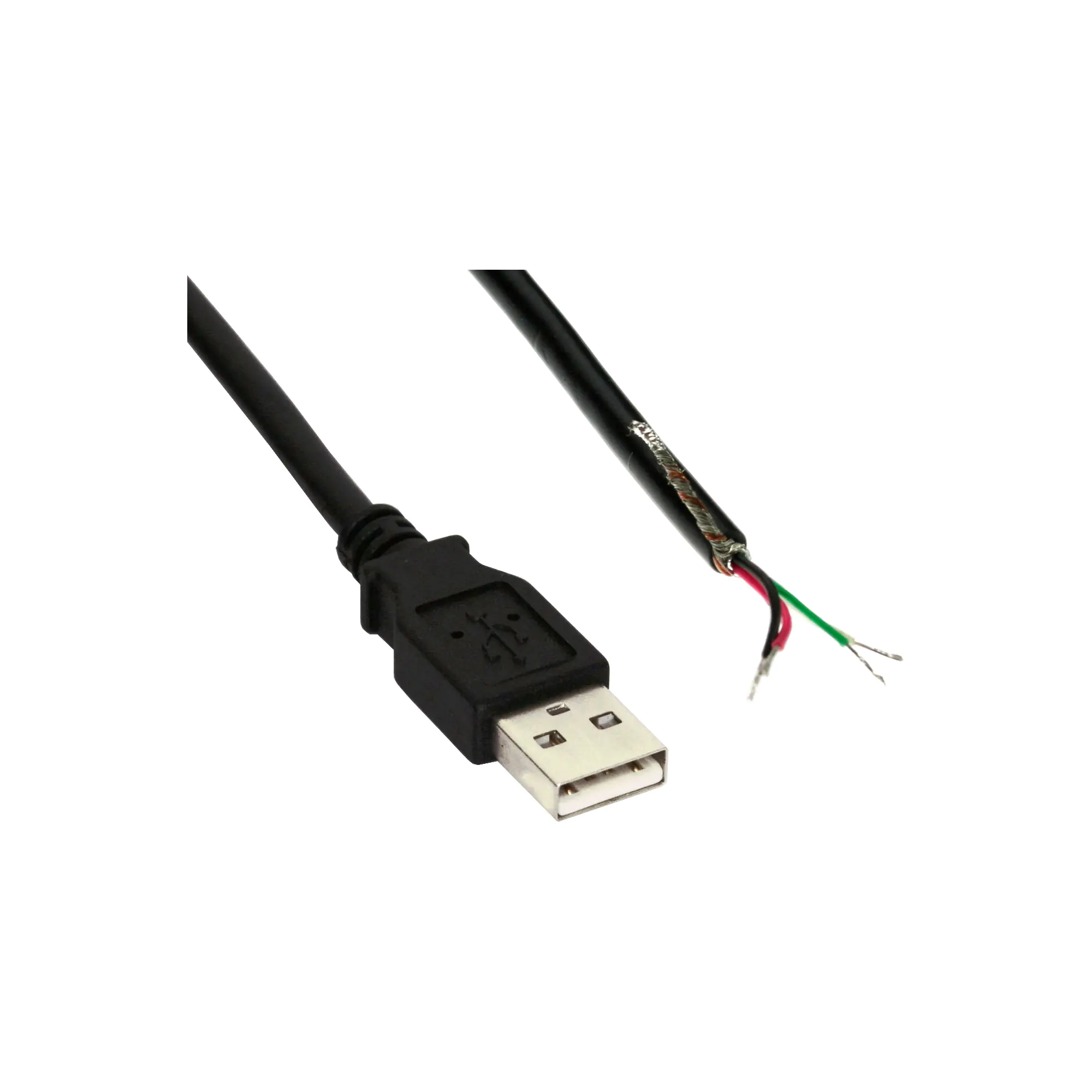 InLine - USB-Kabel - ohne Stecker zu USB (M) - 2 m - Schwarz