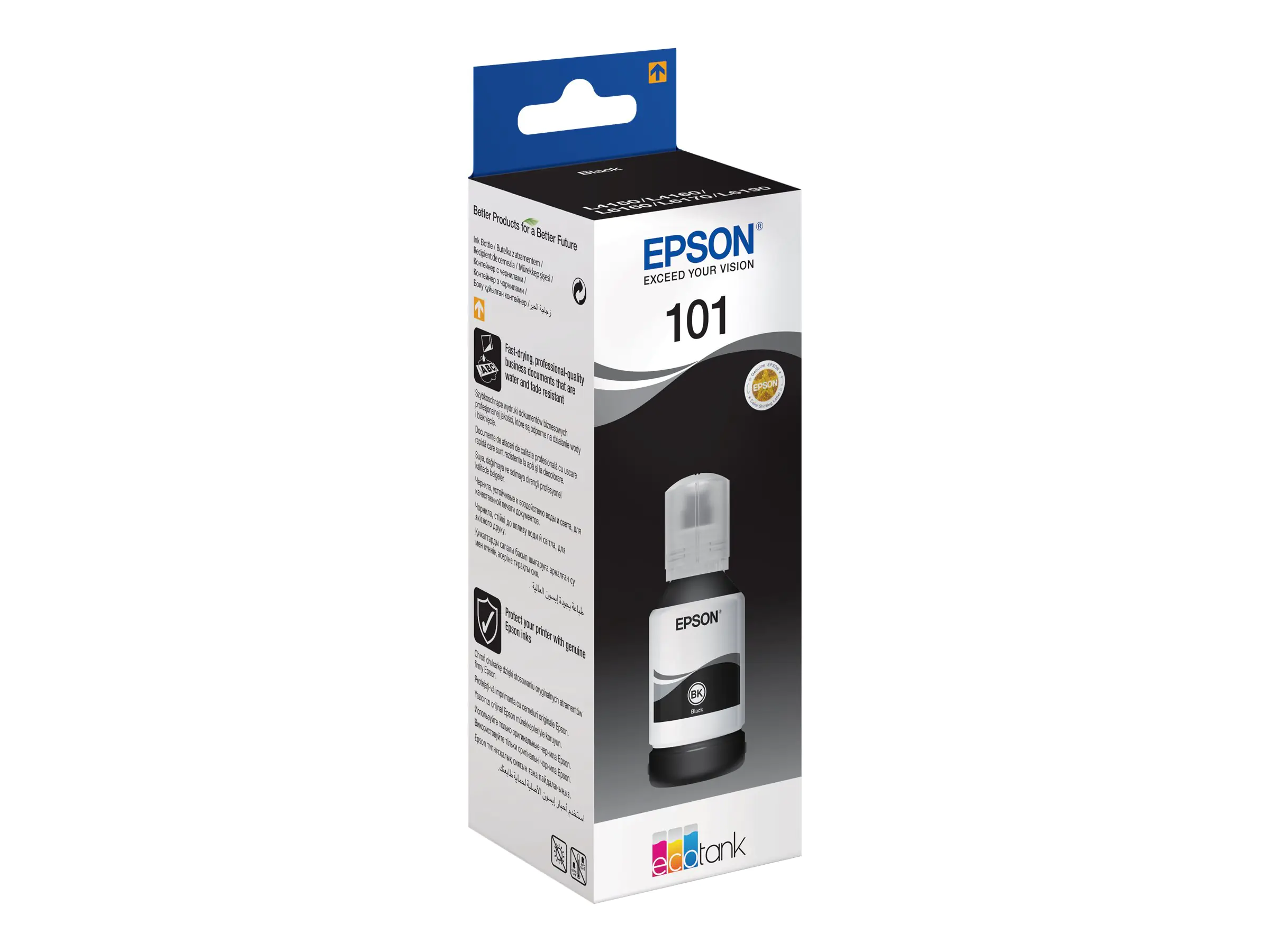 Epson EcoTank 101 - 127 ml - Ultra High Capacity - Schwarz - Original - Tintenbehälter - für Epson L6190; EcoTank L14150; EcoTank ITS L4150, L4160, L6160, L6170, L6190