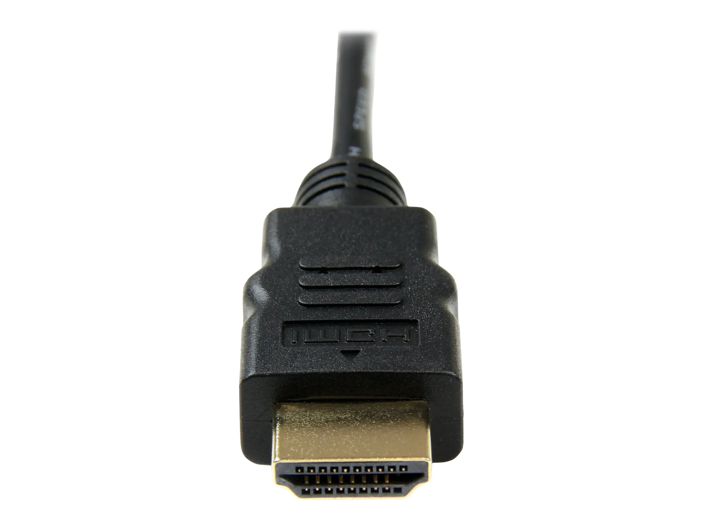 StarTech 0,5 m High Speed HDMI-Kabel mit Ethernet - HDMI auf HDMI Micro - Stecker/Stecker - HDMI-Kabel mit Ethernet - HDMI männlich zu 19 pin micro HDMI Type D männlich - 50 cm - Schwarz