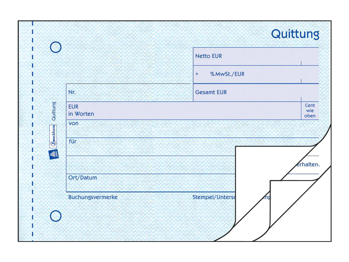 Avery Zweckform Quittungsblock - 50 Blatt - A6 (105 x 148 mm) 333