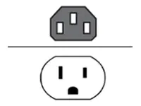 Verkada Stromkabel - power IEC 60320 C13 zu Typ B (S)