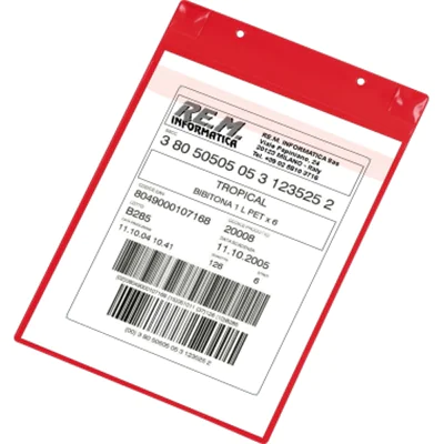 Tarifold Kennzeichnungstasche Neodym 170103 A4 rot 5 St./Pack.