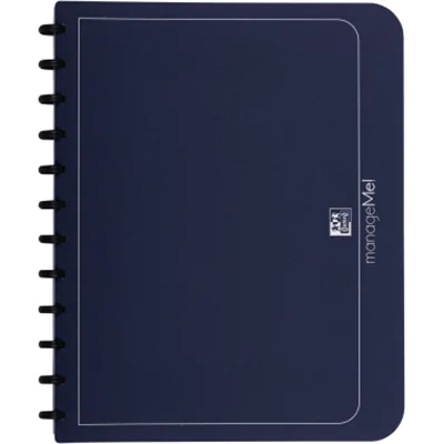 Oxford Ringmappe manageMe 100205608 DIN A4 PP dunkelblau +25Hüllen