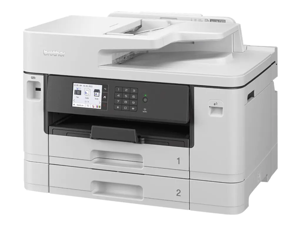 Brother MFC-J5740DW - Multifunktionsdrucker - Farbe - Tintenstrahl - A3 (Medien) - bis zu 25 Seiten/Min. (Kopieren) - bis zu 28 Seiten/Min. (Drucken) - 600 Blatt - 33.6 Kbps - USB 2.0, LAN, Wi-Fi(n), USB-Host