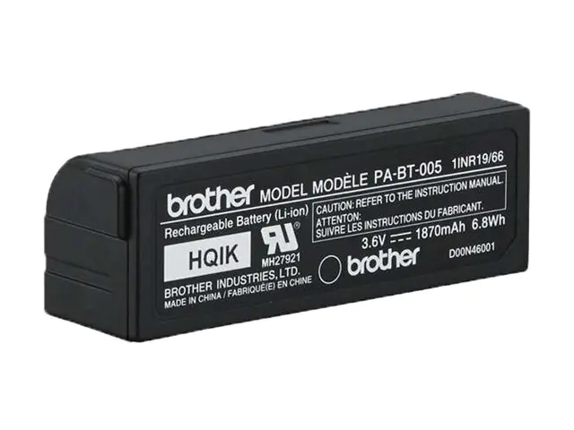 Brother PA-BT-005 - Drucker-Batterie - Lithium-Ionen - 1870 mAh - 6.8 Wh - für P-Touch Cube Plus PT-P710BT