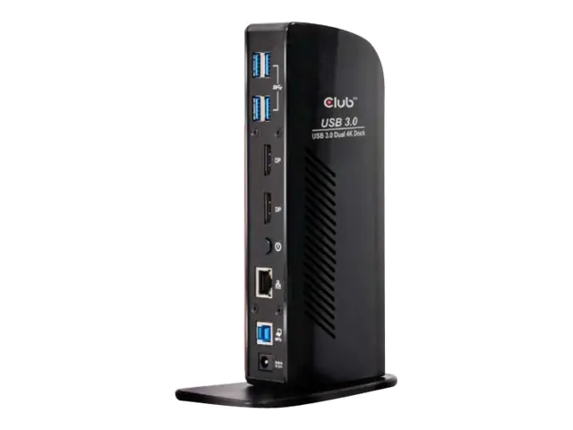 Club3D SenseVision USB 3.0 Dual Display 4K60Hz Docking Station - Dockingstation - USB - DP - GigE