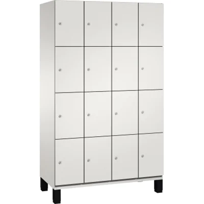 C+P Fächerschrank 4510340S10017 Füße 16Fächer B1200mm lgr/lgr