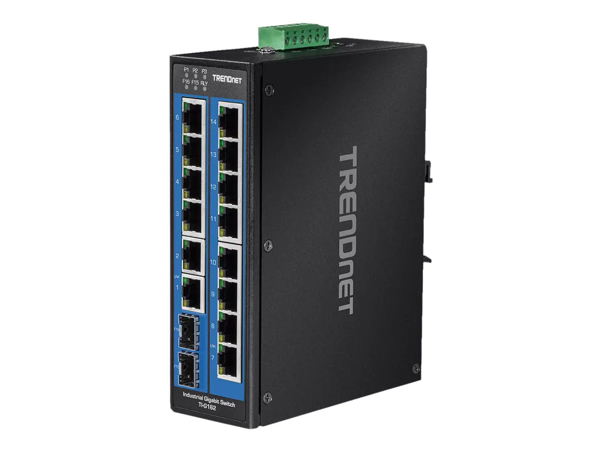 TRENDnet TI-G162 - Switch - unmanaged - 14 x 10/100/1000 + 2 x Gigabit SFP