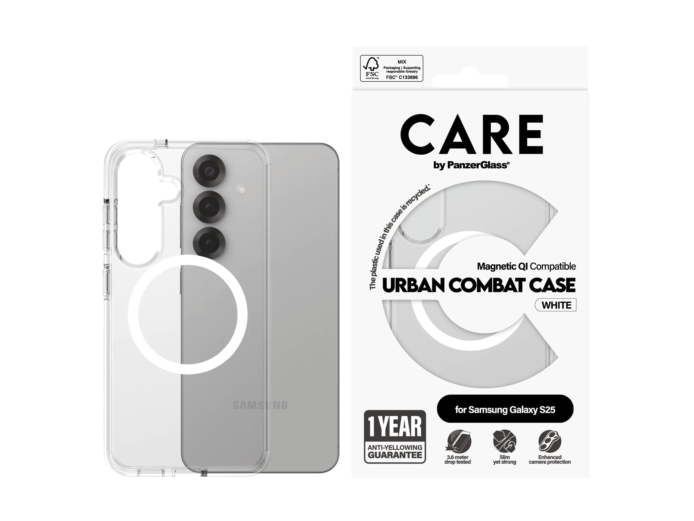 PanzerGlass CARE by PanzerGlass Urban Combat - Hintere Abdeckung für Mobiltelefon - Polycarbonat,