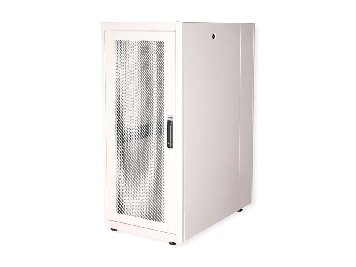 ROLINE Basic - Schrank Netzwerkschrank - perforierte Tür, 600x1000 BxT - RAL 7035, Hellgrau - 26U - 48.3 cm (19") 26.21.0034