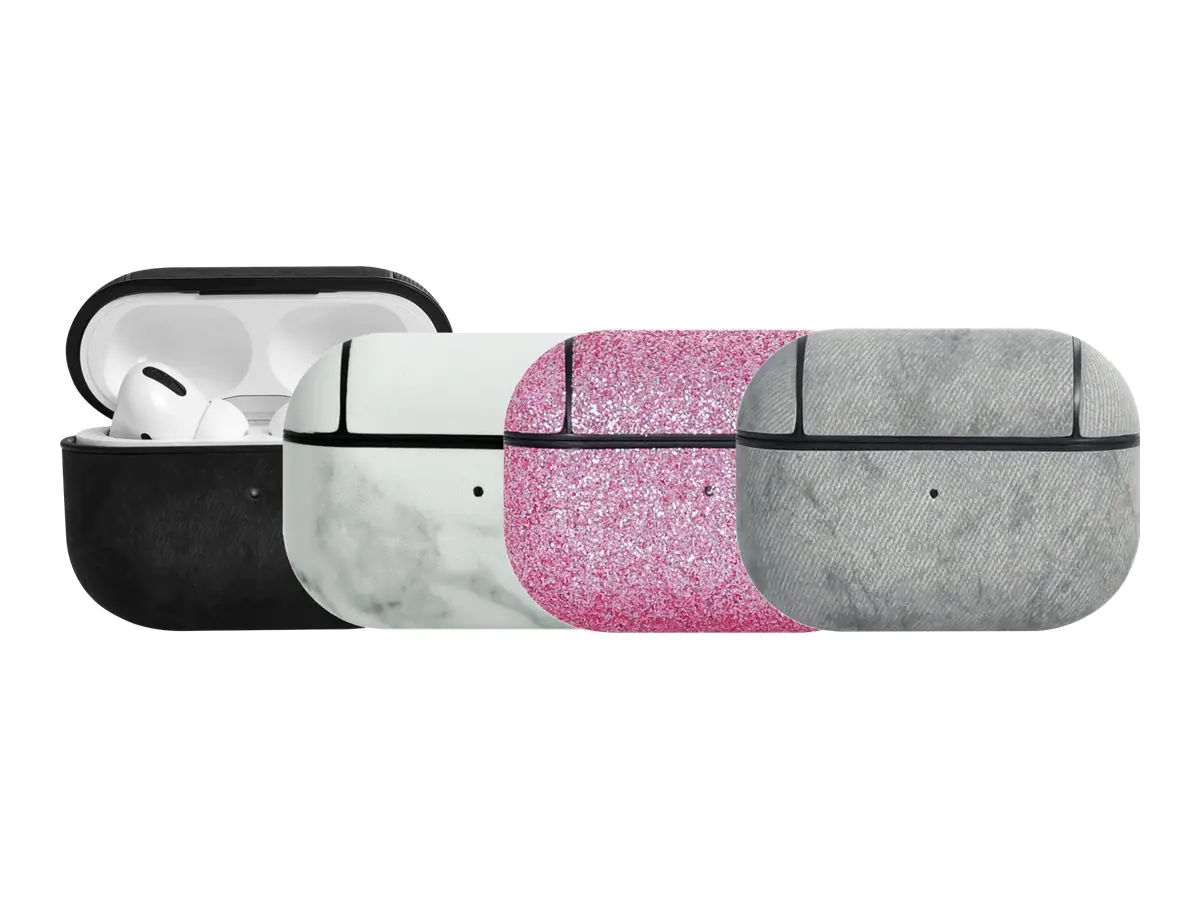 TERRATEC Air Box Pro - Tasche für kabellose Kopfhörer - Polycarbonat - Marmor - für Apple AirPods Pro