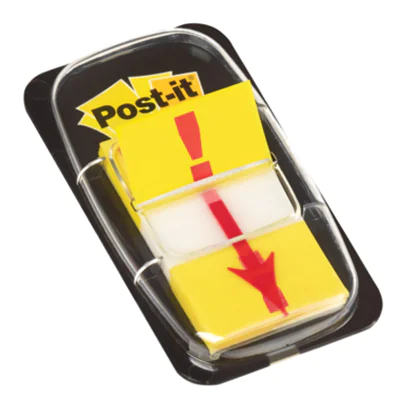 Post-it Haftstreifen Index Symbol 680-33 Ausrufezeichen gelb 50Blatt