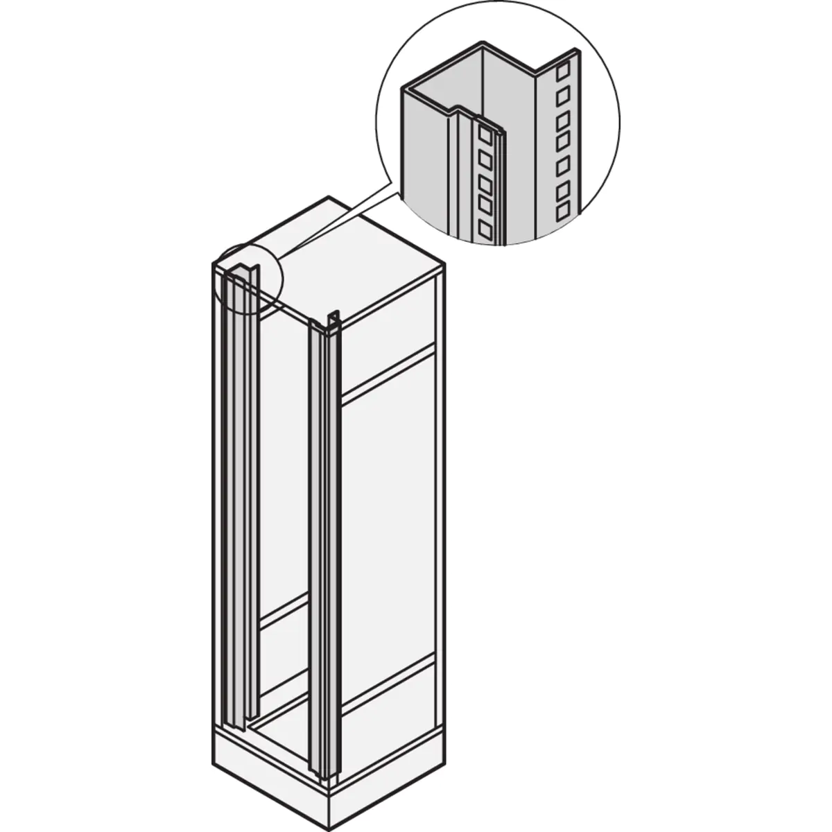 SCHROFF Winkelprofile SATZ 7021 - Rack-Zubehör 22117835