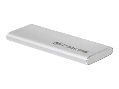 Transcend ESD240C - SSD - 240 GB - extern (tragbar) - M.2 - USB 3.1 Gen 2 (USB-C Steckverbinder) - Silber