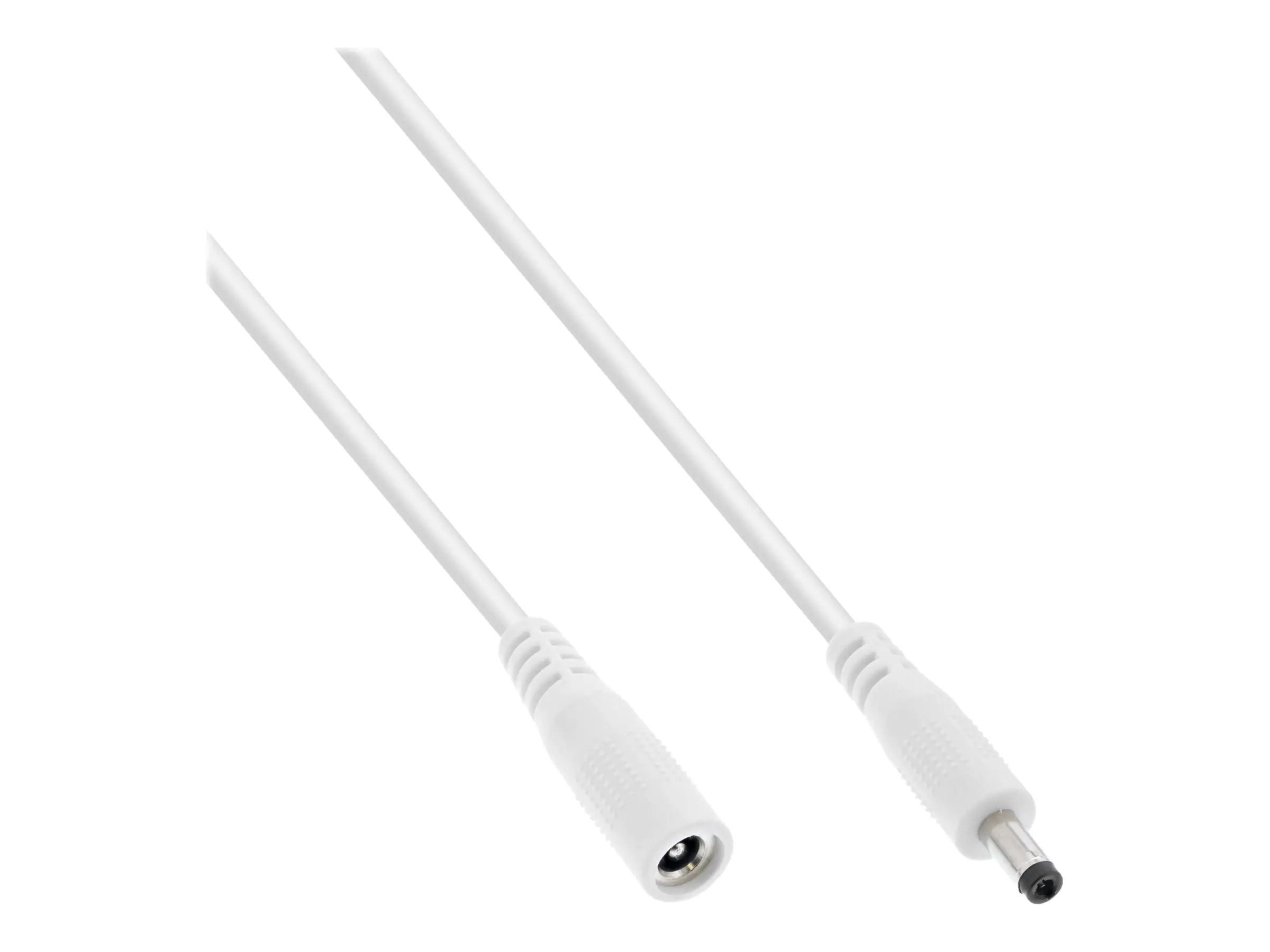 InLine - Spannungsversorgungs-Verlängerungskabel - DC-Buchse 4,0 mm (W) zu Gleichstromstecker 1,7 mm (M) - 12 - 24 V - 2 m - weiß