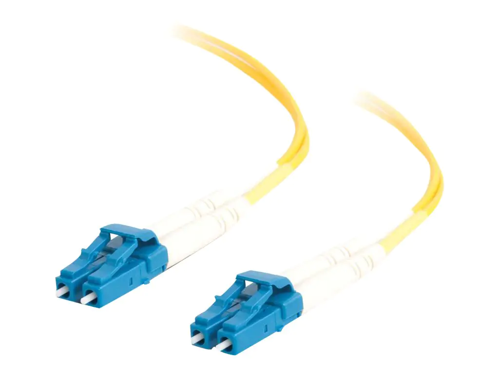 C2G LC-LC 9/125 OS1 Duplex Singlemode PVC Fiber Optic Cable (LSZH) - Patch-Kabel - LC Single-Modus (M) zu LC Single-Modus (M) - 5 m - Glasfaser - Duplex - 9/125 Mikrometer - OS1 - halogenfrei - Gelb