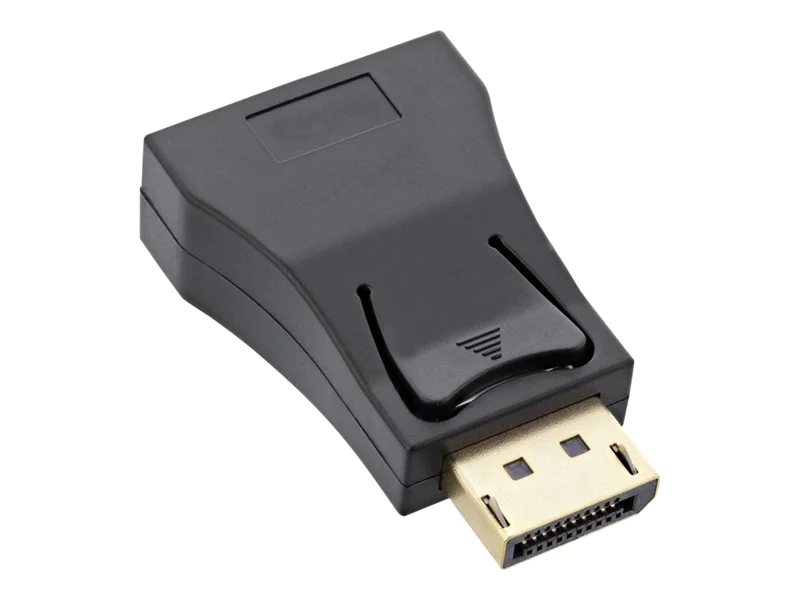 InLine - Videoadapter - DisplayPort (M) Verriegelung zu HD-15 (VGA) (W) - Schwarz/Gold