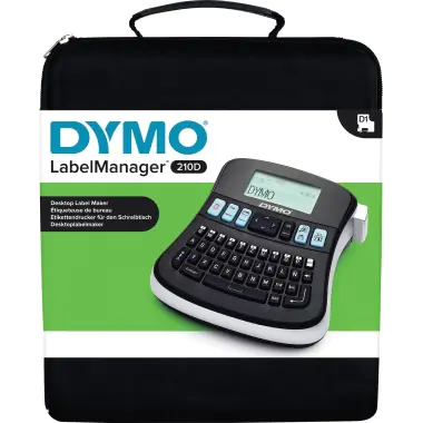 DYMO LabelMANAGER 210D - Beschriftungsgerät - s/w - Thermotransfer - Rolle (1,2 cm) - 180 dpi - bis zu 12 mm/Sek.