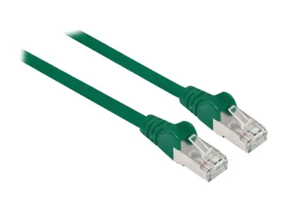 Intellinet Network Patch Cable, Cat6, 3m, Green, Copper, S/FTP, LSOH / LSZH, PVC, RJ45, Gold Plated Contacts, Snagless, Booted, Lifetime Warranty, Polybag - Netzwerkkabel - RJ-45 (M) zu RJ-45 (M) - 3 m - SFTP, PiMF - CAT 6 - halogenfrei, geformt, ohne Hak