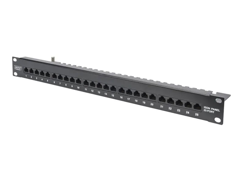 DIGITUS Professional ISDN Panel DN-91325-1-B - Patch Panel - Rack montierbar - CAT 3 - UTP - RJ