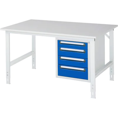 RAU Arbeitstisch Tom 1.500 x 760-1.080 x 1.000 mm (B x H x T)