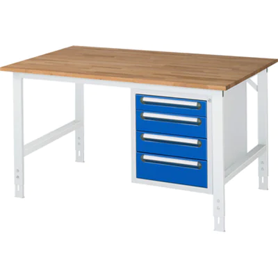 RAU Arbeitstisch Tom 1.500 x 760-1.080 x 1.000 mm (B x H x T)