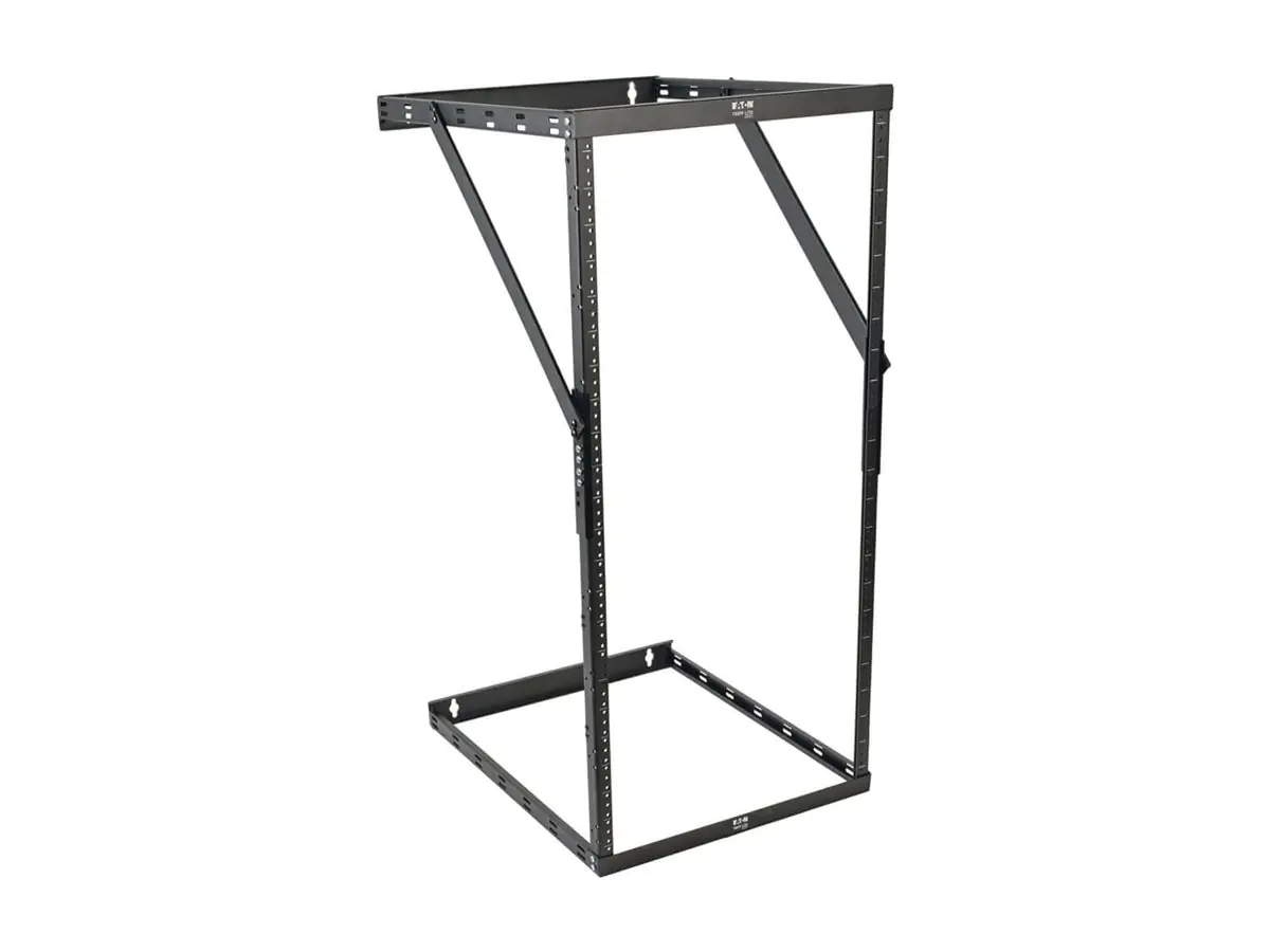 Tripp Eaton Tripp Lite Series 42U 4-Post Open Frame Rack Cabinet 36" Depth No Sides, Drs, Roof - Schrank offener Rahmen - 4 Pfosten - Pulverbeschichtung mit schwarzer Texturierung - 42HE - 48.3 cm (19") SR42BMDEXPNDNR3