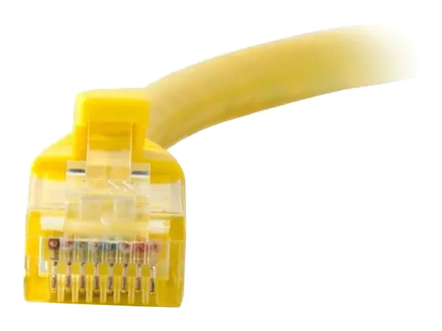 C2G Cat6 Booted Unshielded (UTP) Network Patch Cable - Patch-Kabel - RJ-45 (M) zu RJ-45 (M) - 2 m - UTP - CAT 6 - geformt, ohne Haken, verseilt - Gelb