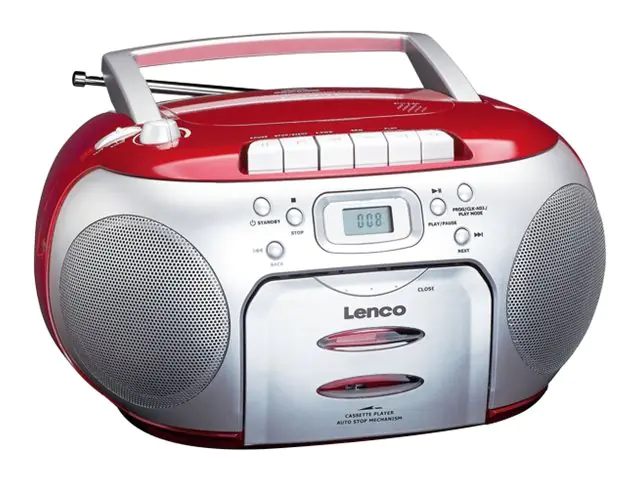 Lenco SCD-420 - Ghettoblaster - 4 Watt - Silber, Rot