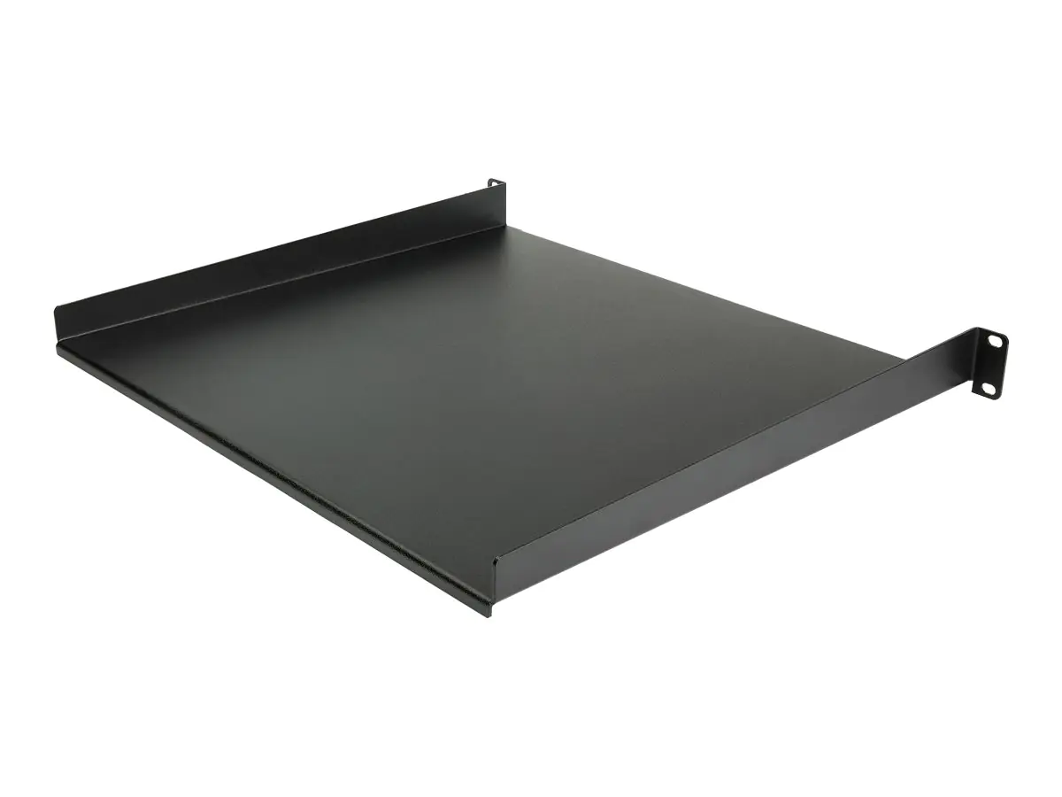 StarTech.com CABSHELF116 Serverschrank Fachboden (1 HE, 16 Zoll tief, 1HE Server-Rack-Regal für 19-Zoll-Netzwerkgeräte)